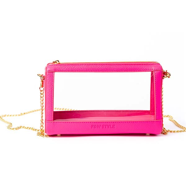 Violet Clear Bag – F&W Style - Main Image