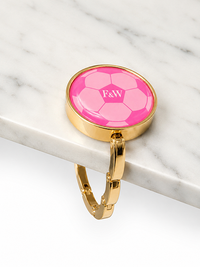 Bag Hook Soccer Pink